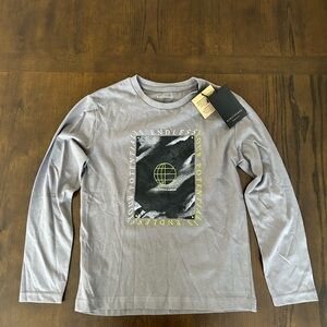 Mayoral Gray Long Sleeve Tee Contemporary Graphic